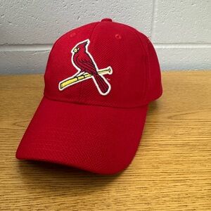 St Louis Cardinal Red Baseball Cap with Cardinal Logo by Melonwear Velcro strap